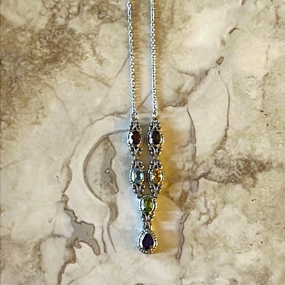 Multi Gemstone Necklace - Picture 2 of 4